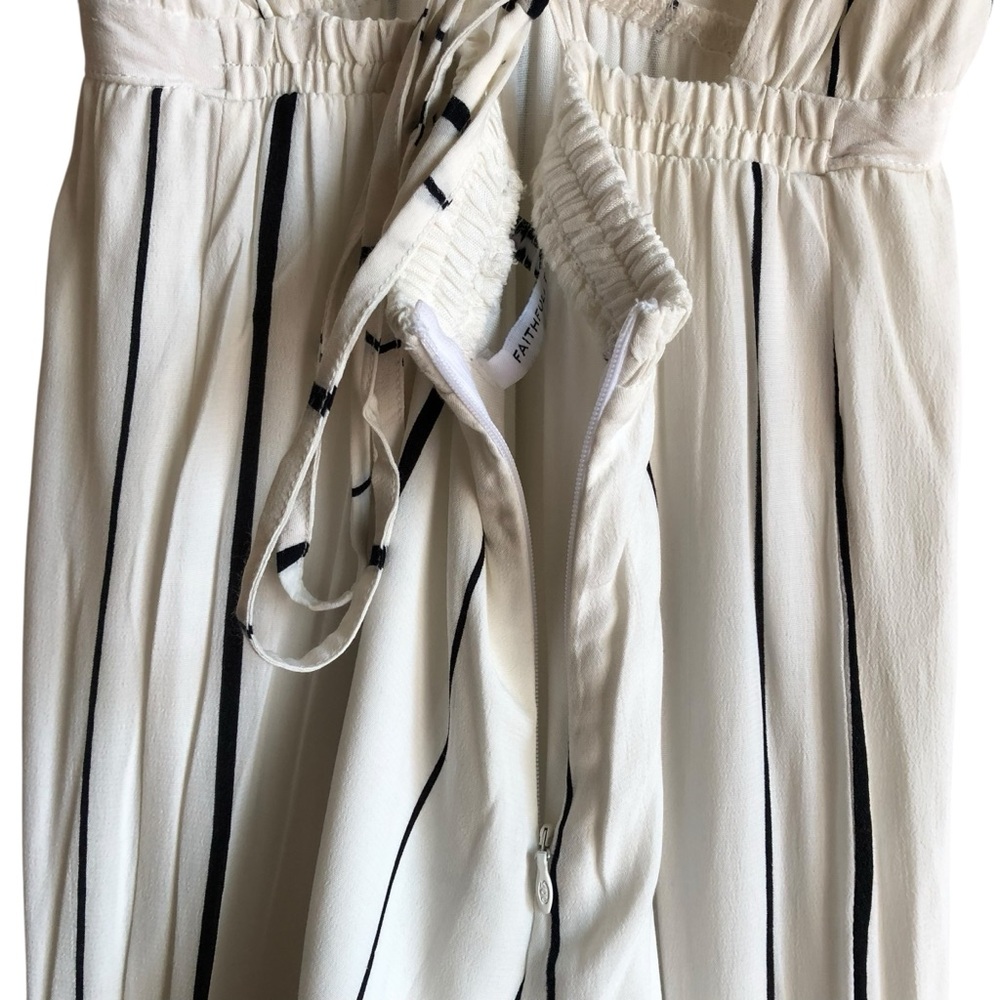 Faithfull the Brand Shutterbabe Ivory Striped Jumpsuit Small - Picture 15 of 16
